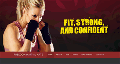 Desktop Screenshot of freedommartialarts.net
